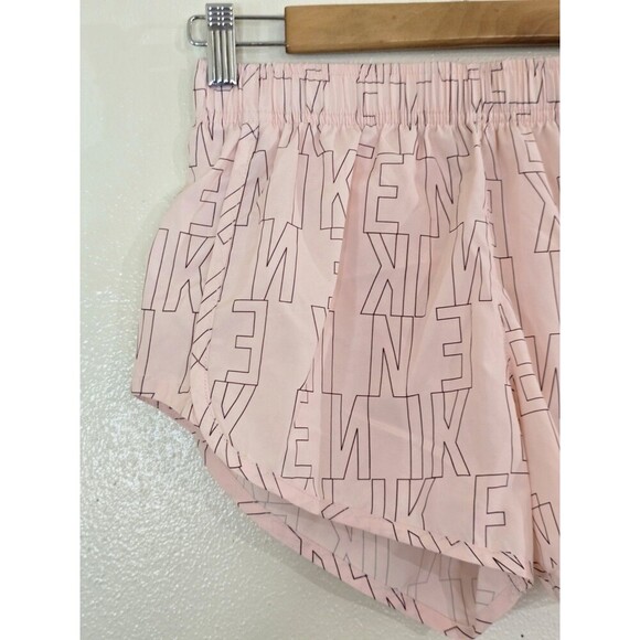 Nike Pink Dri-Fit Tempo Runnimg Shorts Womens Size Small Spell out Logo - Picture 3 of 8